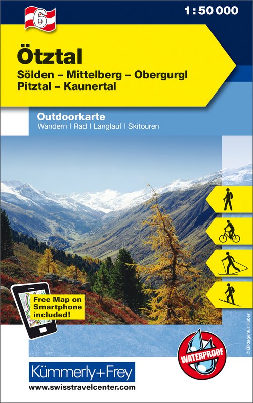 Autriche, Ötztal, Nr. 6, Carte outdoor 1:50'000