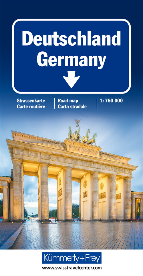 Deutschland, Strassenkarte 1:750'000
