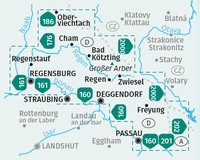 KOMPASS Wanderkarten-Set 198 Bayerischer Wald (3 Karten) 1:50.000