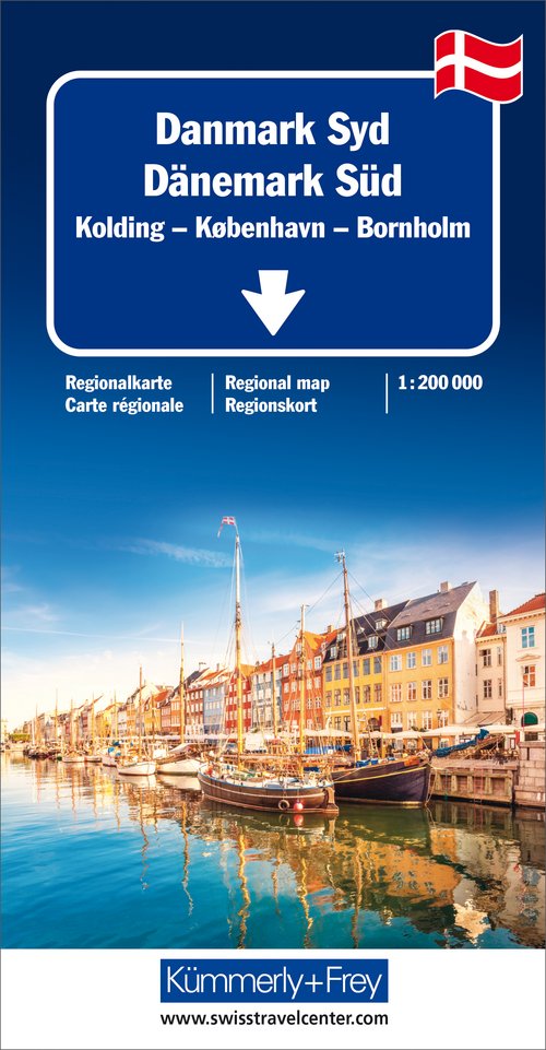 Dänemark (Süd), Strassenkarte 1:200'000