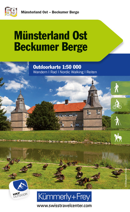 Allemagne, Münsterland Est - Collines de Beckum, Nr. 59, Carte outdoor 1:50'000