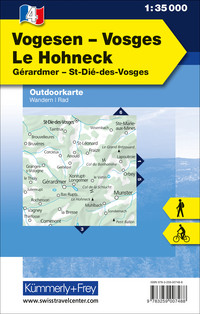 France, Vosges - Le Honeck, Nr. 4, Carte outdoor 1:35'000