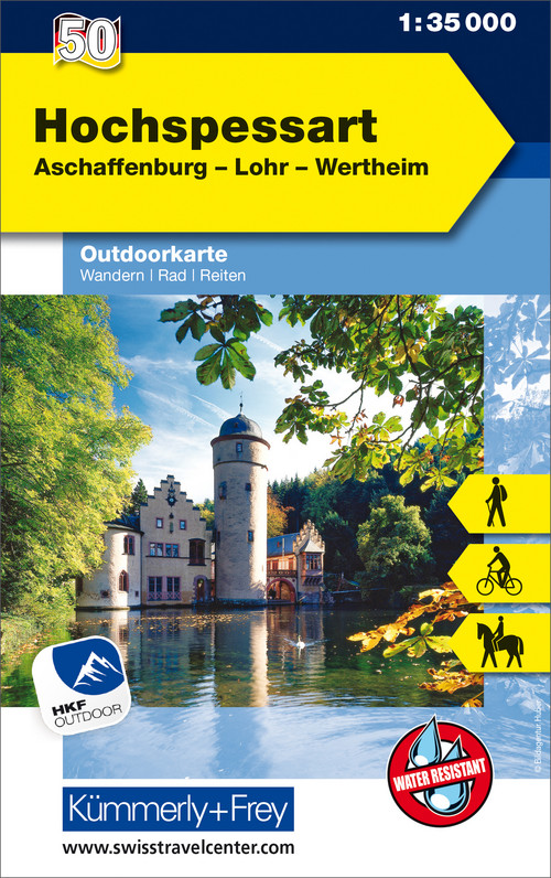 Allemagne, Haute-Spessart, Nr. 50, Carte outdoor 1:35'000