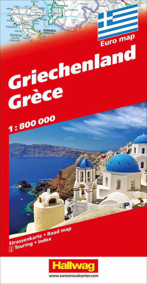 Griechenland, Strassenkarte 1:800'000
