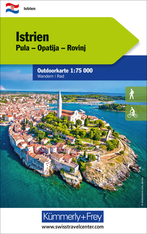 Croatie, Istrie, Carte Extérieure 1:75'000