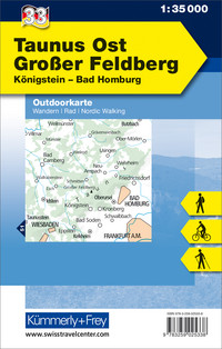 Deutschland, Taunus Ost, Grosser Feldberg, Nr. 33, Outdoorkarte 1:35'000