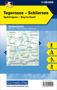 Allemagne, Tegernsee - Schliersee, Nr. 5, Carte outdoor 1:35'000