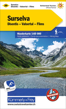 Schweiz, Surselva, Nr. 20, Wanderkarte 1:60'000