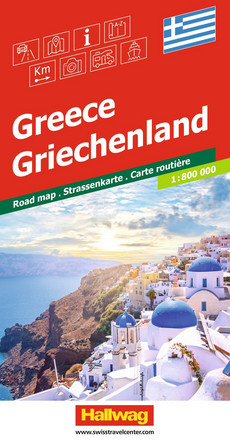 Griechenland, Strassenkarte 1:800'000