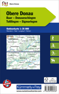 Deutschland, Obere Donau, Nr. 53, Outdoorkarte 1:35'000