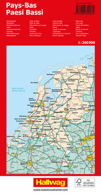 Netherlands, road map 1:200'000