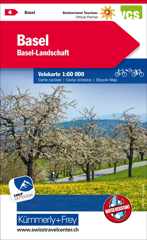 Suisse, Bâle, Bâle-Campagne, No. 4, carte cycliste 1:60'000 Suisse, Bâle, Bâle-Campagne, No. 4, carte cycliste 1:60'000