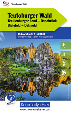 Germany, Teutoburg Forest, No. 45, Outdoor map 1:50'000