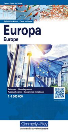 Europakarte, Karte politisch 1:4,5 Mio.