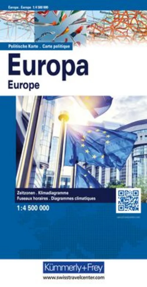 Europakarte, Karte politisch 1:4,5 Mio.