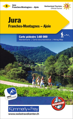 Schweiz, Jura - Freiberge - Ajoie, Nr. 03, Wanderkarte 1:60'000