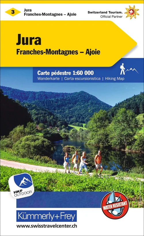 Schweiz, Jura - Freiberge - Ajoie, Nr. 03, Wanderkarte 1:60'000 Schweiz, Jura - Freiberge - Ajoie, Nr. 03, Wanderkarte 1:60'000