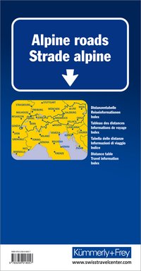 Routes alpines, Carte routière 1:750'000