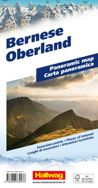Hallwag Panoramakarte Berner Oberland