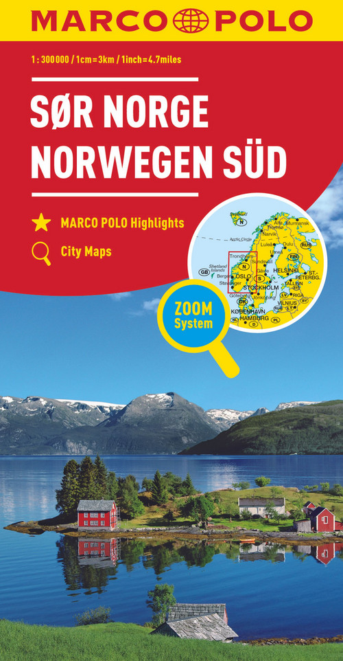 MARCO POLO Länderkarte Norwegen Süd 1:325.000