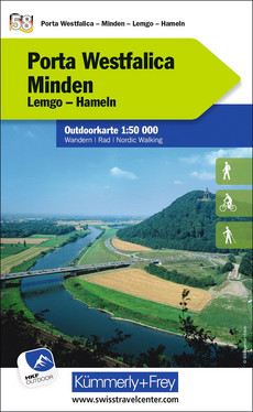 Germany, Porta Westfalica - Minden, Nr. 58, Outdoor map 1:50'000