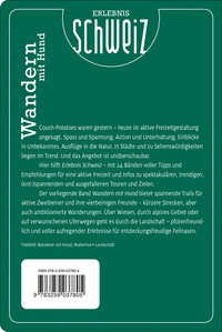 Suisse, randonnée avec chien, guide de randonnée Erlebnis Schweiz, édition allemande Suisse, randonnée avec chien, guide de randonnée Erlebnis Schweiz, édition allemande