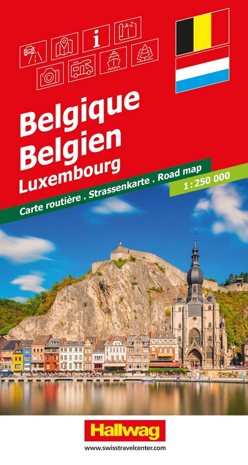 Belgium, Luxembourg, Road map 1:250'000 Belgium, Luxembourg, Road map 1:250'000