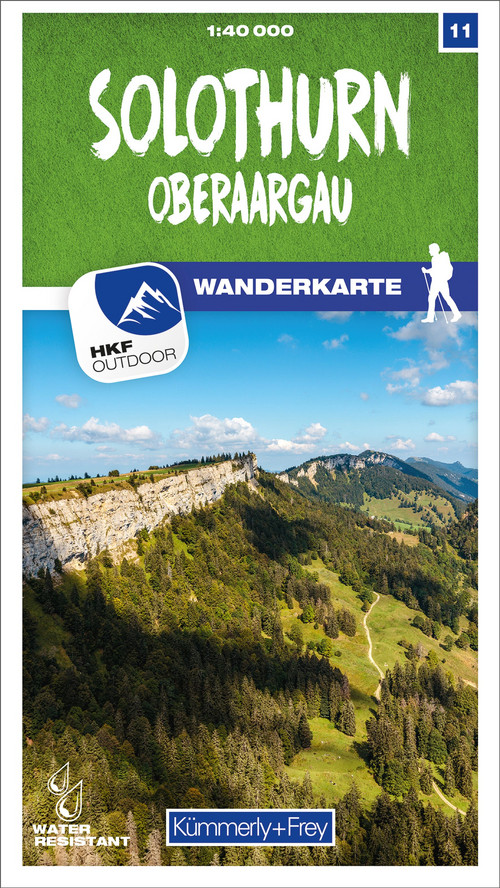 Suisse, Soleure, No 11, carte pédestre 1:40'000
