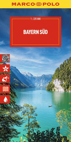 MARCO POLO Reisekarte Deutschland 13 Bayern Süd 1:225.000