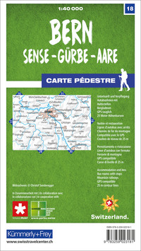 Schweiz, Bern, Nr. 18, Wanderkarte 1:40'000 Schweiz, Bern, Nr. 18, Wanderkarte 1:40'000