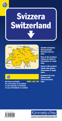 Schweiz TCS 2022 Strassenkarte
