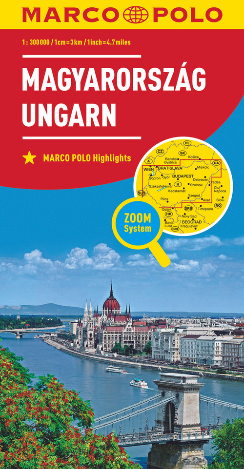 MARCO POLO Länderkarte Ungarn 1:300.000