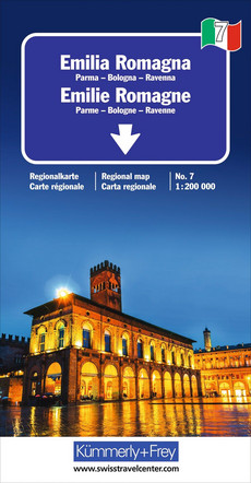 Italien, Emilia Romagna, Nr. 7, Strassenkarte 1:200'000