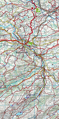 Schweiz, St. Gallen - Appenzellerland, Nr. 07, Wanderkarte 1:60'000 Schweiz, St. Gallen - Appenzellerland, Nr. 07, Wanderkarte 1:60'000