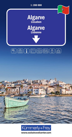 Portugal, Algarve, Regionalstrassenkarte 1:200 000