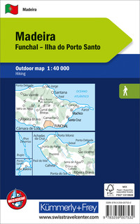 Portugal, Madeira, Outdoorkarte 1:40'000 Portugal, Madeira, Outdoorkarte 1:40'000