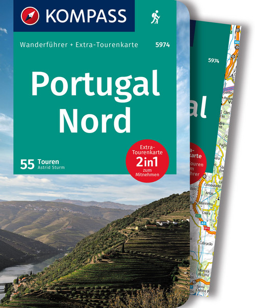 KOMPASS Wanderführer Portugal Nord, 55 Touren