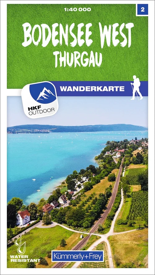 Schweiz, Bodensee West, Nr. 2, Wanderkarte 1:40'000 Schweiz, Bodensee West, Nr. 2, Wanderkarte 1:40'000