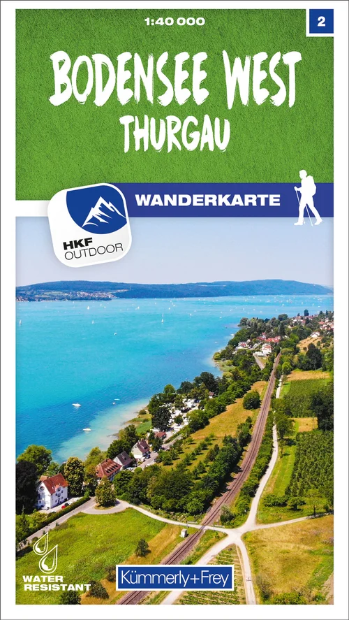 uisse, Lac de Constance Ouest, No 2, Carte de randonnée 1:40 000