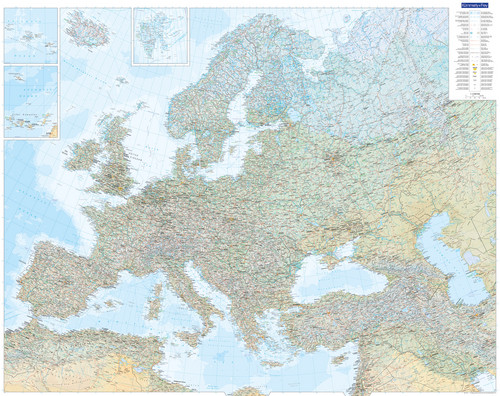 Europa physikalisch 1:4,5 Mio.
