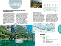 Switzerland, hiking and boat trips, hiking guide Erlebnis Schweiz, german edition