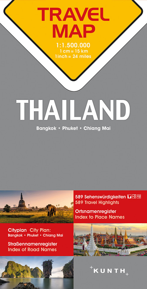 Reisekarte Thailand 1:1.500.000