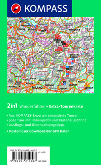 KOMPASS Wanderführer 5962 Europäischer Fernwanderweg E5, Von Konstanz nach Verona, 32 Etappen