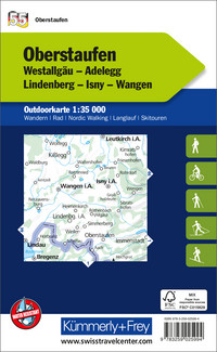 Germany, Oberstaufen, Nr. 55, Outdoor map 1:35'000 Germany, Oberstaufen, Nr. 55, Outdoor map 1:35'000