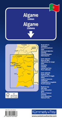 Portugal, Algarve, Regionalstrassenkarte 1:200 000 Portugal, Algarve, Regionalstrassenkarte 1:200 000