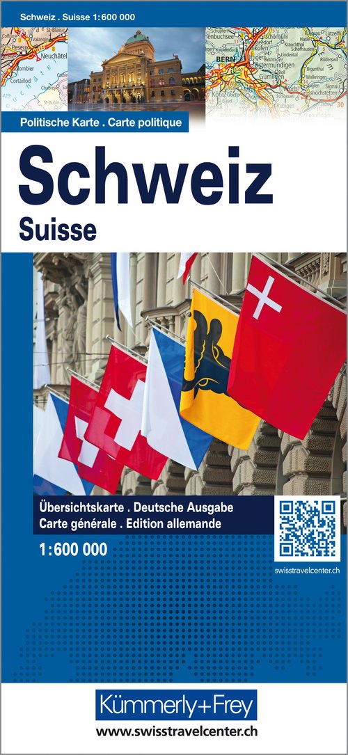 Suisse, carte politique 1:600 000