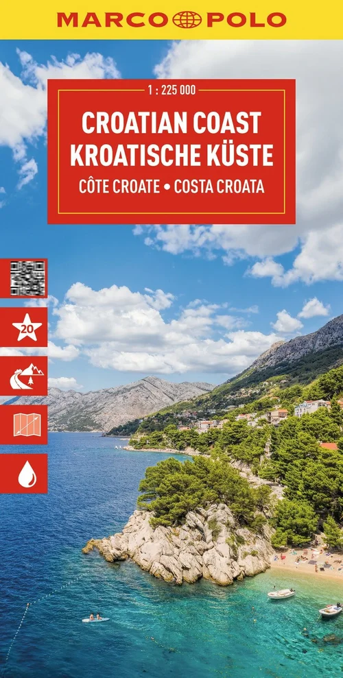 MARCO POLO Reisekarte Kroatische Küste 1:225.000 MARCO POLO Reisekarte Kroatische Küste 1:225.000