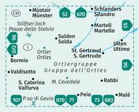 KOMPASS Wanderkarte 72 Ortler/Ortles, Cevedale 1:50.000