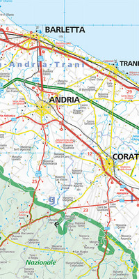 Italien, Apulien, Nr. 13, Regionalstrassenkarte 1:200'000 Italien, Apulien, Nr. 13, Regionalstrassenkarte 1:200'000