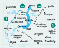 KOMPASS Wanderkarte 106 Lago d'Iseo, Valle Trompia, Franciacorta 1:50.000 KOMPASS Wanderkarte 106 Lago d'Iseo, Valle Trompia, Franciacorta 1:50.000